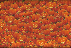 100% cotton Halloween Fabric “Happy Pumpkins” by Timeless Treasures