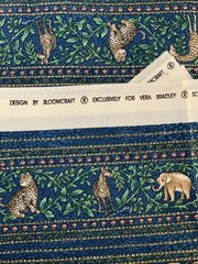 VERA BRADLEY Retired “Animal Kingdom” print , sold by the half a yard.
