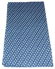 5 Yard Hand Block Print Handmade Cotton Indian Natural Sanganeri Print Fabric.