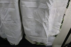 VTG Bark Cloth DRIFTWOOD Material Fabric 2 Drapes Drapery Panels MCM Mid Century
