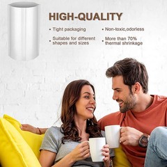 20Pcs Reusable White Sublimation Shrink Wrap Film for 20Oz Bottle Tumblers