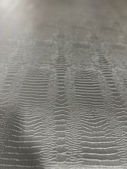 BLACK CROC/ALLIGATOR EMBOSSED VINYL AUTOMOTIVE SEAT COVER UPHOLSTERY BY YARD
