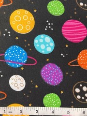 Planets – Exotic Worlds in Outer Space – Quilt Fabric – Fat Quarter