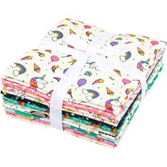 -25 Options- 100 Cotton Quilting Fabric Bundles 10pcs Fat Quarters 18”x21”-Me…