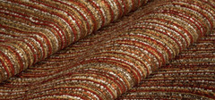 Hollywood Stripe Siracha Rust Valdese Chenille Upholstery Fabric By The Yard
