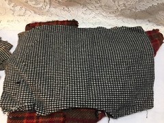 100% WOOL Bundle Fabric Washed for Appliqué Rug Hooking Crafts 1 LB (SKWG4)