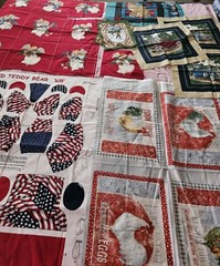 Lot Of Fabric Panels For Quilting,Pillows, Crafts Angels, Cars, Teddy Bear Etc