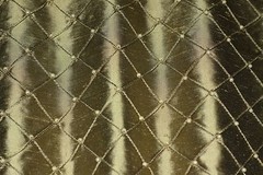 Antique Gold Diamond Dupioni Shantung Silk w/ Beads, 100% Silk, 52″W (EB-805E)