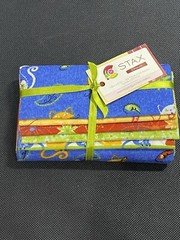 Creative Cuts Stax Cotton Fabric Multicolor 5 Pieces Floral 18 x 21 inch Cats