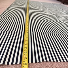 Vintage Fabric Lot Black White Hampton Floral Stripe Daisy Remnants Quilt 9+ YDS