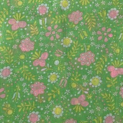 Vintage 70s Colorful Mod Wildflower Floral Thin Woven Speciality Fabric 92×44”
