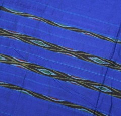 Sushila Vintage Turquoise Woven Sari Remnant Scrap Pure Silk 5YD Craft Fabric