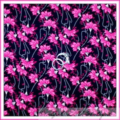 BonEful Fabric FQ Cotton Quilt Black White B&W PINK Flower Dot Panda China Girl