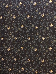 FABRIC – STARS & VINES on Navy Cotton – 1 yard – Classic Cottons 2002