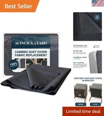 Black Upholstery Dust Cover – 36-Inch Universal Stretch Fit Fabric, 3 Yards Long