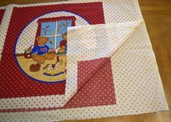 4 Bear Fabric Panels: Makes 2 – 16″ Square Pillows or Lap Blanket, Quilt Squares