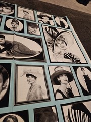 46 X 43 Vintage Audrey Hepburn Hollywood Icons Cinema 1985 Robert Kaufman Fabric