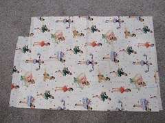 Retro Michael Miller PARTY GIRLS Large Pin Ups Off White Cotton Fabric 27″x44″