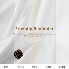 White Linen Cotton Fabric 2 Yards 61″ Wide | Breathable Soft Blend for Sewing, E