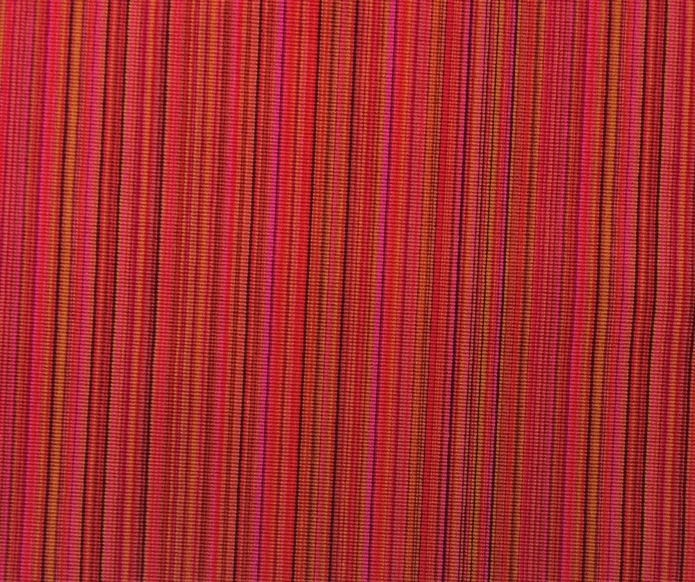 KNOLL TEXTILES STRAIE STRIPE BLUSH PINK ORANGE EPINGLE VELVET FABRIC 1 YARD 53″W