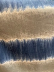 Tie Dye color navy and khaki canvas feel 58″ sold by the yard