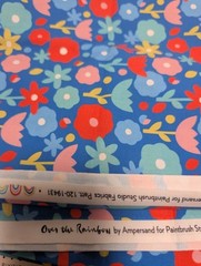 1 yard of Paintbrush Studio Over The Rainbow By Ampersand 100% Cotton Fabric