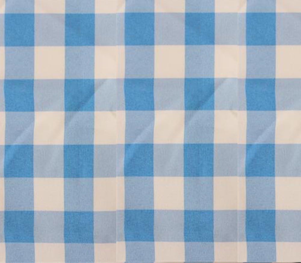 Farmhouse Gingham Check Fabric – 60″ Wide 1″ Polyester Checks by the Yard