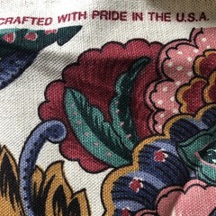 Vtg Waverly Pinehurst Linen Jacobean Floral Decorator Upholstery Fabric 4 yd 12″