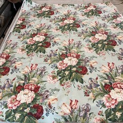 Vtg Cottagecore Cotton Chintz Deborah Danser Fabriyaz Floral Decor Fabric MINT