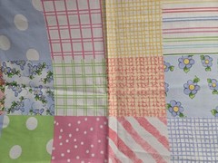 Loralie Designs Precious Patchwork Pastel Crib Quilt Fabric Panel 36″x44″