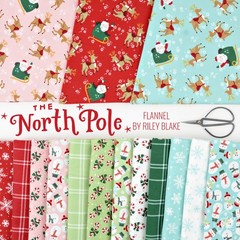 Snowflakes Flannel in White | The North Pole Flannel | Riley Blake
