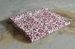 Floral Hand Block 7 Yard 100%Cotton Fabric NO TARRIF CHARGES 100%✅ZK-382