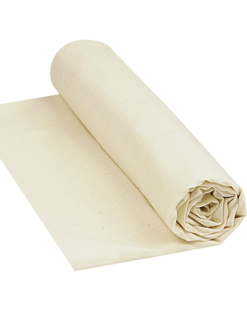 100% Cotton Muslin Fabric, 63″ x 2 Yards Unbleached Fabric by The Yard | Ligh…