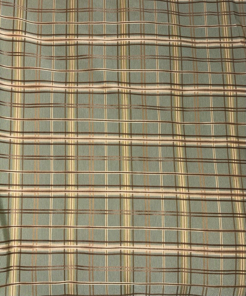 Light Green Plaid Fabric $8/yard 12 Yards Avail.; Shipping Combined 3 Yard Min.