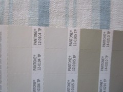 Blue Greige or Puddy Stripe Linen Fabric 3.58 yds, swatch available for purchase