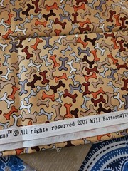 Loralie Harris Design VTG 2 Pieces Of Fancy Bones & Dog Bones 18″ X 44″ Each