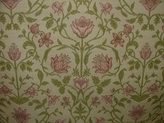 Jacquard Curtain Upholstery Fabric ARCHIVE COLLECTION FADED ROSE Cushion Blind