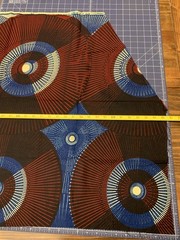 Lot Of 5 African Fabric Bundle Yard Remnant Scrap Wax Kenya 6+ Yards