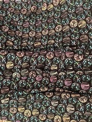Holographic Disco Planets Cotton Knit Fabric 57” Wide by Pop! 6yd Cont Piece