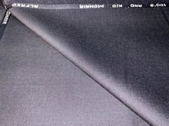 Dunhill Black 40% Mohair 60% S100s English Suiting 2.5m 285 g/m