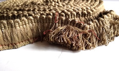 OLIVE GREEN Fringe 1.25″ Bias Thick Fluffy Cut Edging Throw Pillow Trim – 6 Yds