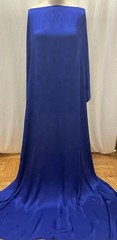 100% Crinkled Silk Crepe Back Satin Deep Royal Blue Fabric 1 Yd. 34″ Long 52″ W