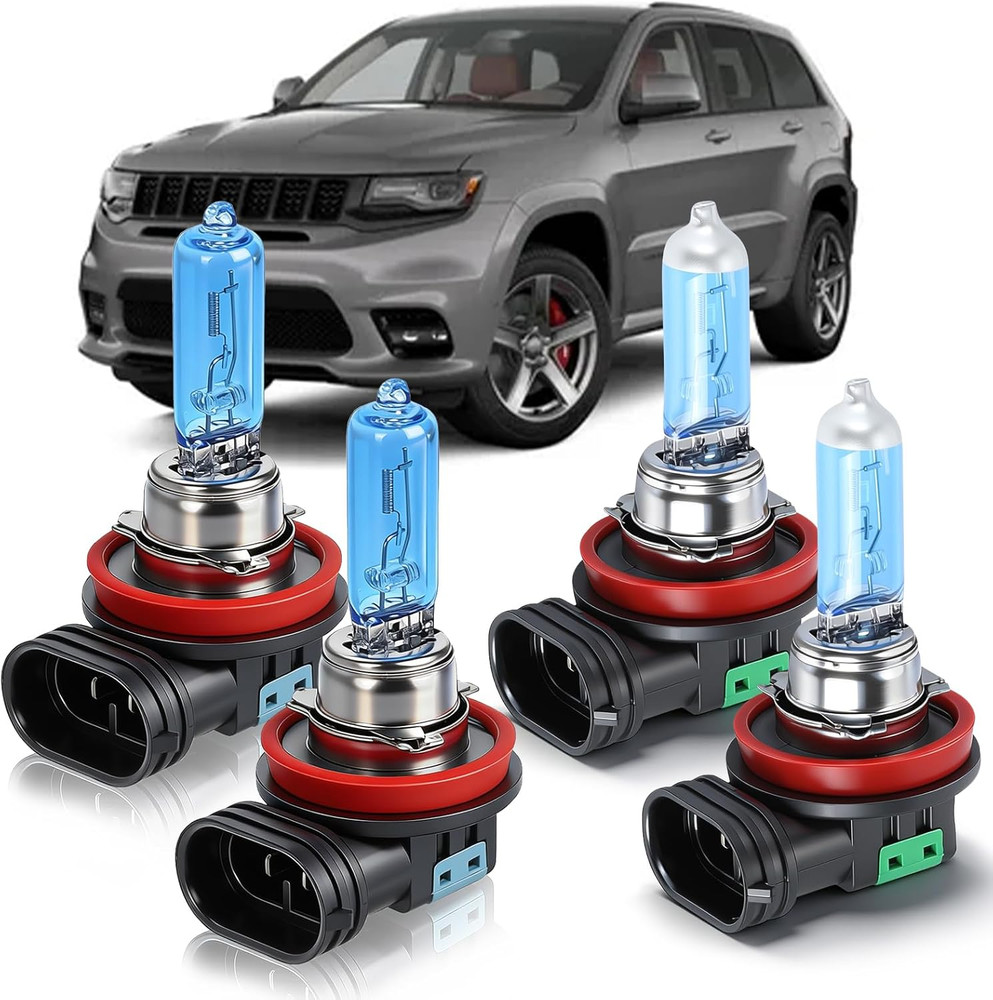 OQSNCV Fit for Jeep Grand Cherokee (2017 2018 2019 2020 2021 2022) Halogen Bulbs