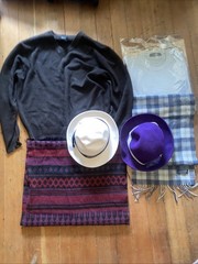 Lot of Flawed & NWT Pashima Cashmere , Wool Sweaters Scarves Hats Upcycle