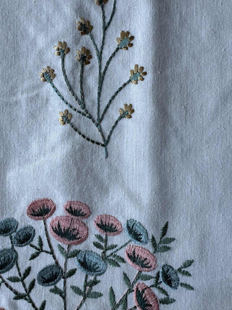 Clarke& Clarke Floris Eau De Nil Fabric Remnant 24″x24″