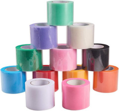 12 Roll 300 Yards/900Ft Rainbow Tulle Fabric Rolls Netting Fabric 2″ by 25 Yard