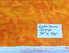 Earth Series Swirl Orange Sewing Craft Quilt Fabric 1 Pc 86″ x 42″ Northcott
