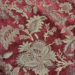 Kravet Couture Arboretum Tuscany Red Brocade Upholstery Fabric 8 Yards Drapery