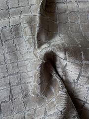 Threads Odyssey Taupe Fabric Remnant 24″x24″
