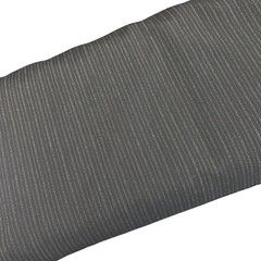 14 Yds English Superfine Wool Suiting Black Gray White Pinstripe Fabric 60″